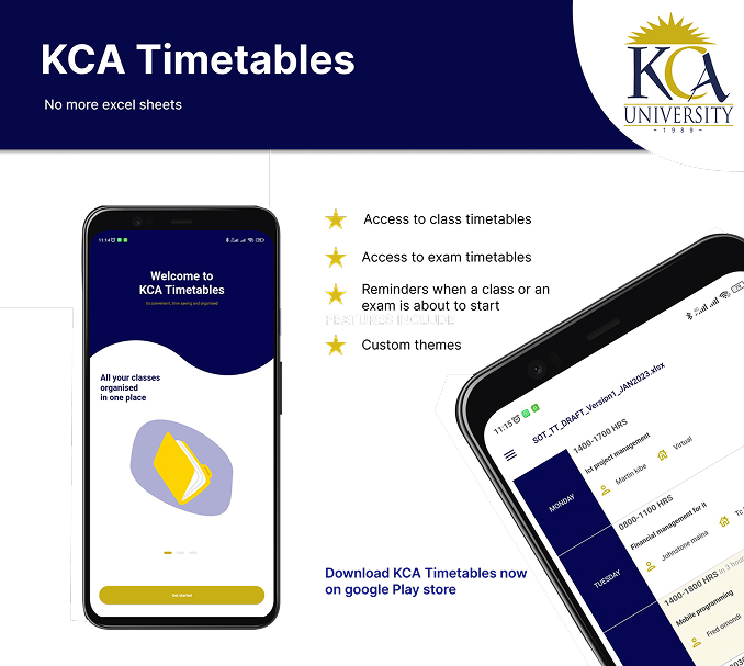 KCA Timetables